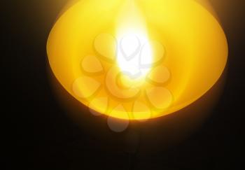 Dramatic lamp with light leak illumination background