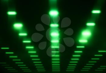 Green sound studio equalizer background