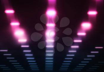 Pink and purple sound studio equalizer background