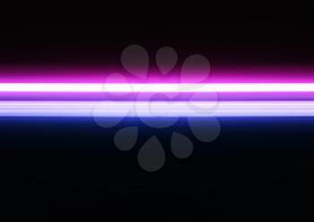 Horizontal pink and purple neon line illustration background