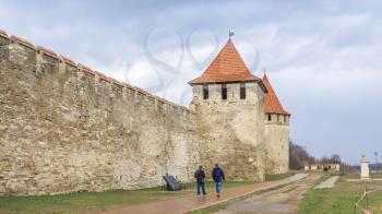 Bender, Moldova - 03.10.2019. Old historic Fortress in Bender city, Transnistria, Moldova