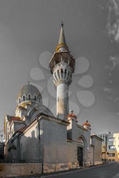 Constanta, Romania – 07.09.2019.  The Great Mosque in Constanta, the famous architecture and religious monument in Romania