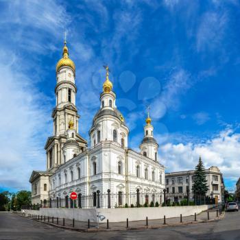 Kharkiv, Ukraine 07.15.2020. Assumption Cathedral in Kharkiv, Ukraine on a sunny summer day