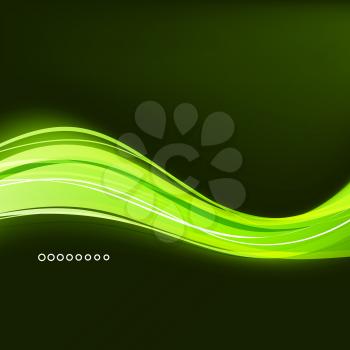 Vector Abstract light background with green lines