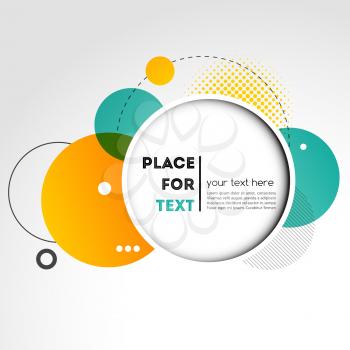 Vector Modern Design Circle template for infographics