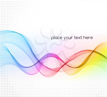Abstract colorful  wave background