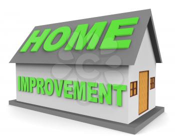 Home Improvement Indicating Property Renovation 3d Rendering