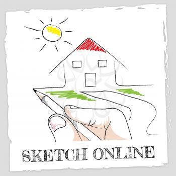 Sketch Online Representing Design Creative And Drawing