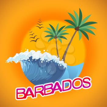 Barbados Vacation Indicating Caribbean Holiday And Vacations