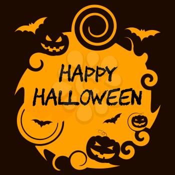 Happy Halloween Showing Trick Or Treat And Horror