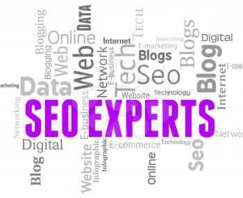 Seo Experts Showing Search Engine And Optimize