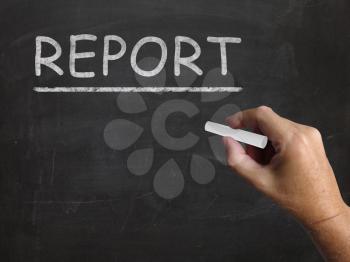 Report Blackboard Meaning Research Summary And Presenting Findings