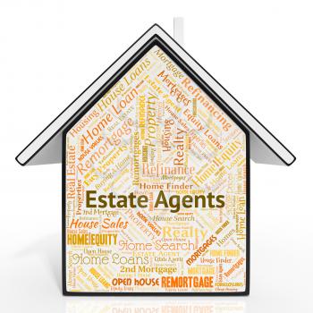 Estate Agents Meaning Home Realtors And Houses