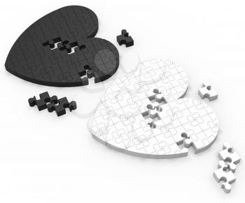 Two 3D Puzzle Shows Past Relations And Missing Partners