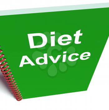 Diet Advice on Notebook Showing Healthy Diets