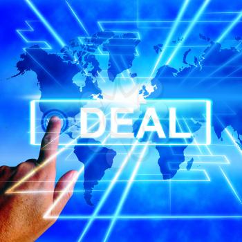 Deal Map Displaying Worldwide or International Dealings