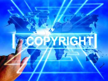 Copyright Map Displaying Worldwide Patented Intellectual Property