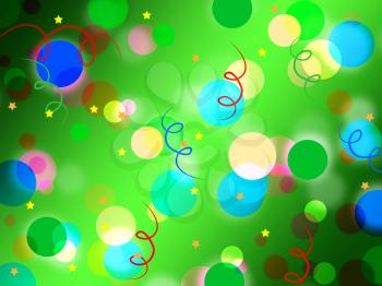 Green Spots Background Meaning Light Circles And Curls

