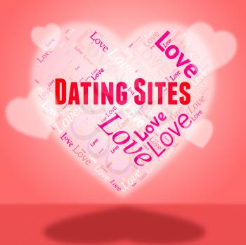 Dating Sites Showing Internet Sweetheart And Heart