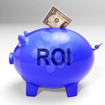 ROI Piggy Bank Meaning Investors Return And Income