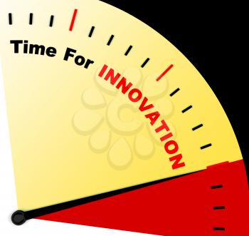 Time For Innovation Represents Creative Development And Ingenuity