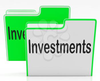 Files Investments Indicating Investor Organize And Invested