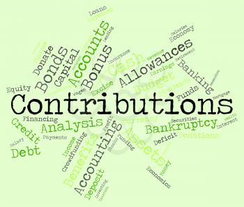 Contributions Word Meaning Give Contributes And Volunteer 