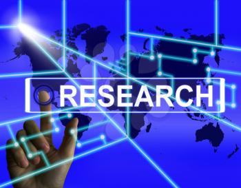 Research Screen Representing Internet Researcher or Experimental Analyzing