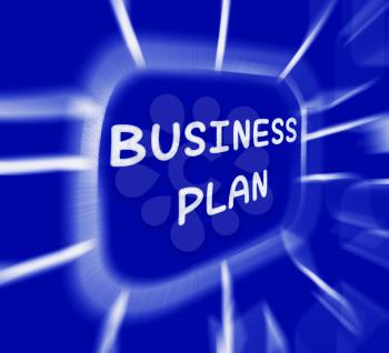Business Plan Diagram Displaying Company Organization And Strategy