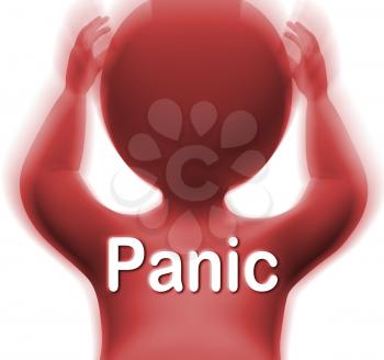 Panic Man Meaning Fear Worry Or Distress
