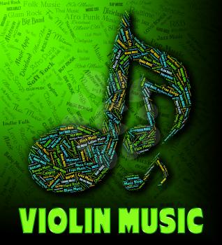 Violin Music Showing String Instrument And Track