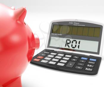 ROI Calculator Showing Investment Return And Profitability