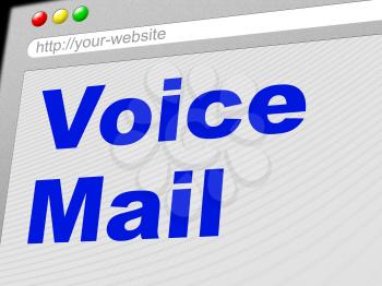 Voice Mail Indicating Answering Machine And Send
