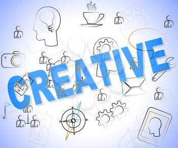 Creative Word Representing Creativity Innovation And Inventions