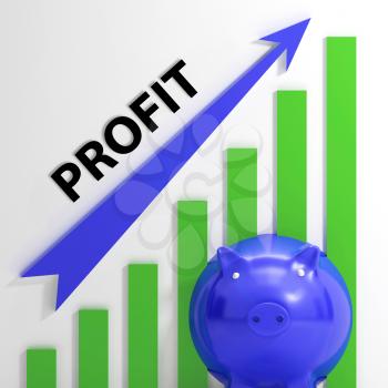 Profit Graph Showing Sales Revenue And Return