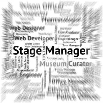 Stage Manager Indicating Live Event And Theatres