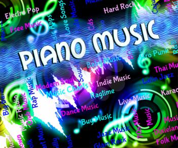 Piano Music Indicating Sound Harmony And Pianos