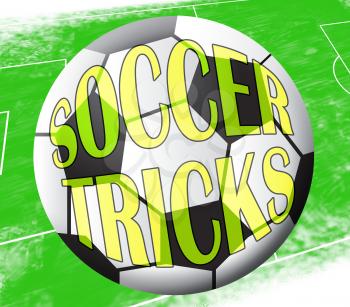 Soccer Tricks Ball Showing Football Skills 3d Illustration
