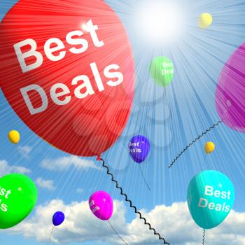Best Deals Balloons Represents Bargains Or Discounts 3d Rendering