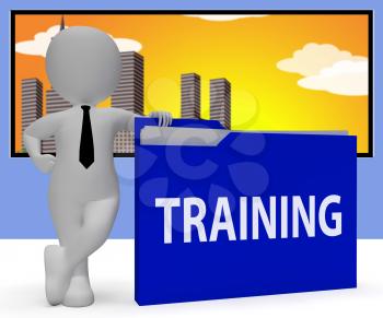 Training Folder Character Meaning Instructing Document 3d Rendering