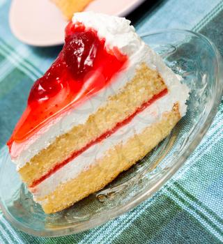 Strawberry Cream Cake Showing Gateaux Delightful And Desserts