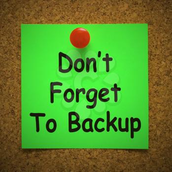 Back up data concept icon shows the importance of a backup plan. A standby for business data with archives for restoration - 3d illustration