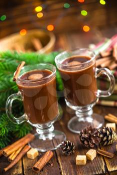 Christmas cocoa drink
