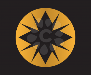 Golden Star Logo Design, AI 10 supported.