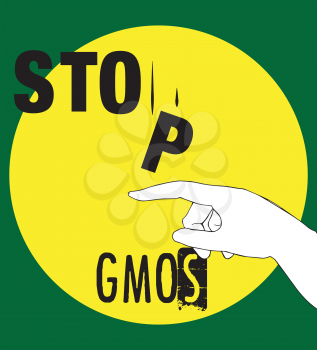 Stop GMOs Concept Design, AI 10 supported.