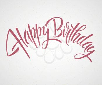 Vintage Happy Birthday Typographical Background EPS 10