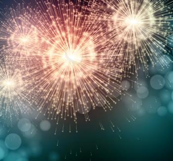 Celebrate party sparkler little fireworks. Vector illustration EPS 10