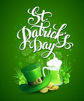 St. Patricks Day greeting. Vector illustration EPS10
