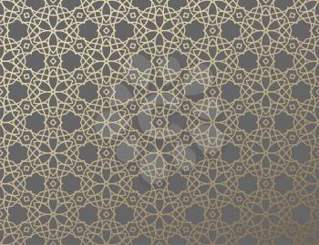 Arabic girish seamless pattern. Background for festive design. Ramadan Kareem, Eid mubarak. Vector illustration EPS10