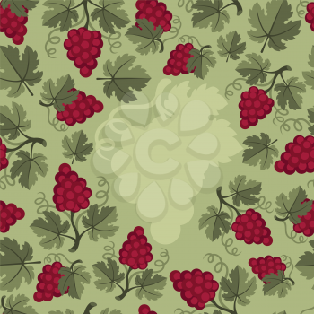 Background design with abstract grapes.
